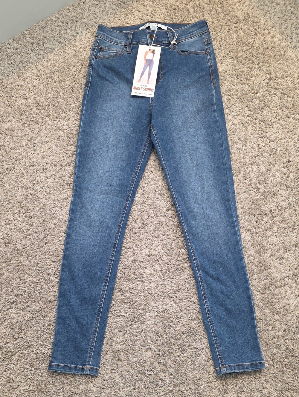 Celebrity Pink Medium Blue Ankle Skinny Jeans